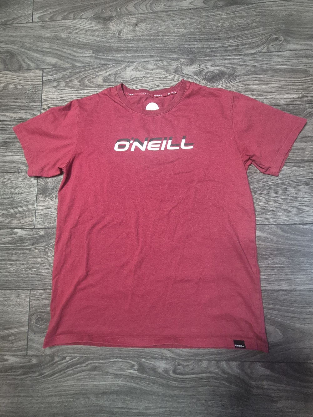 Vintage O'Neill Burgundy - Red - Short Sleeve Tee Shirt